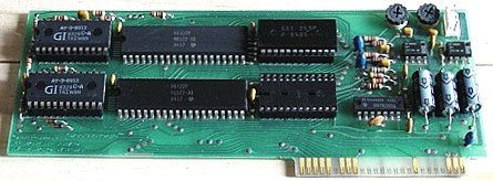 Mockingboard sound-and-speech circuit board for the Apple II.
